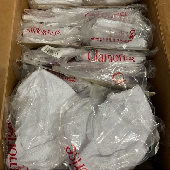 Glamorise Underwire CAMI + BRA Stretch Lace White Sizes 44DD 42DD 40DD & MORE! - Picture 12 of 16